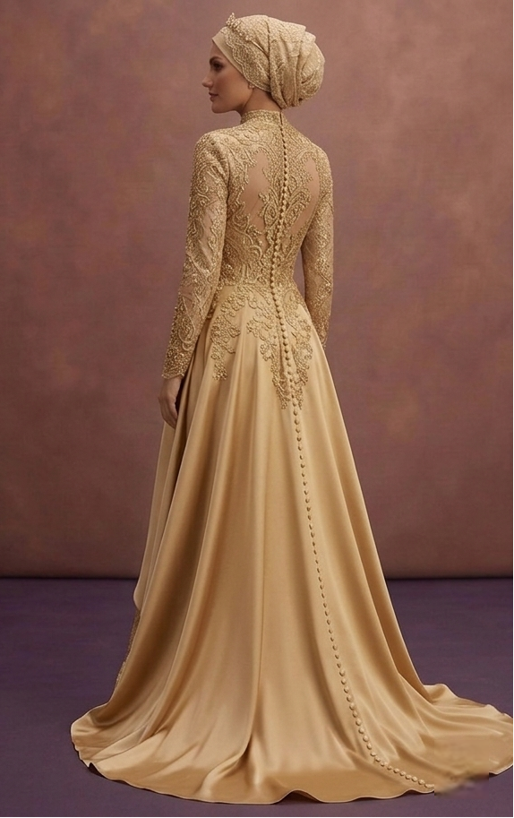 Gold Muslim Prom Dresses – Glamorous Modest Fashion