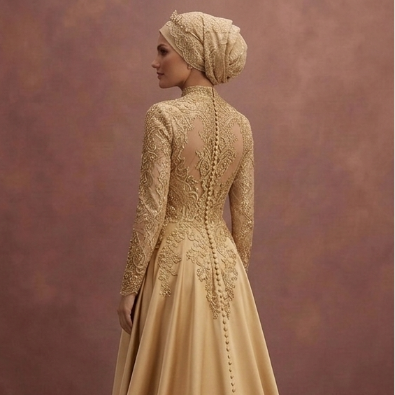 Gold Muslim Prom Dresses – Glamorous Modest Fashion