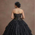 Gothic Prom Dress Black Lace Corset Dark Princess Prom