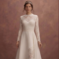 Guipure Lace Wedding Dresses with Elegant Patterns