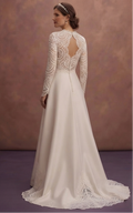 Guipure Lace Wedding Dresses with Elegant Patterns