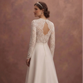 Guipure Lace Wedding Dresses with Elegant Patterns