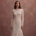 Guipure Lace Wedding Dresses with Sophisticated Patterns