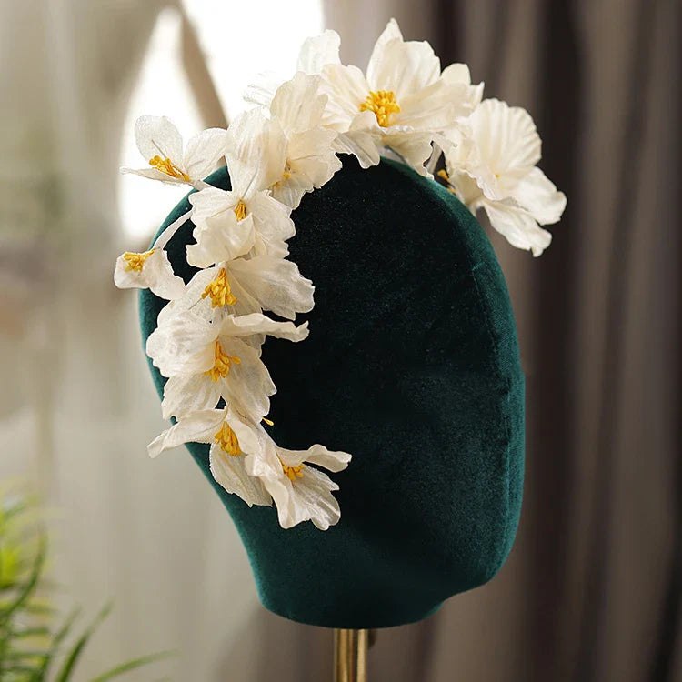 Bridal Hair Jewelry Flower Headbands Hairbands Handmade Headpieces Headwear For Brides Girl Headdress Brides Wedding Accessories