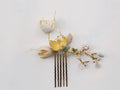 Wedding Hair Accessories Flower Leaf Hair Pin Combs Vintage Head Pieces Hairpins For Bride Women Bridesmaids Bridal Jewelry c