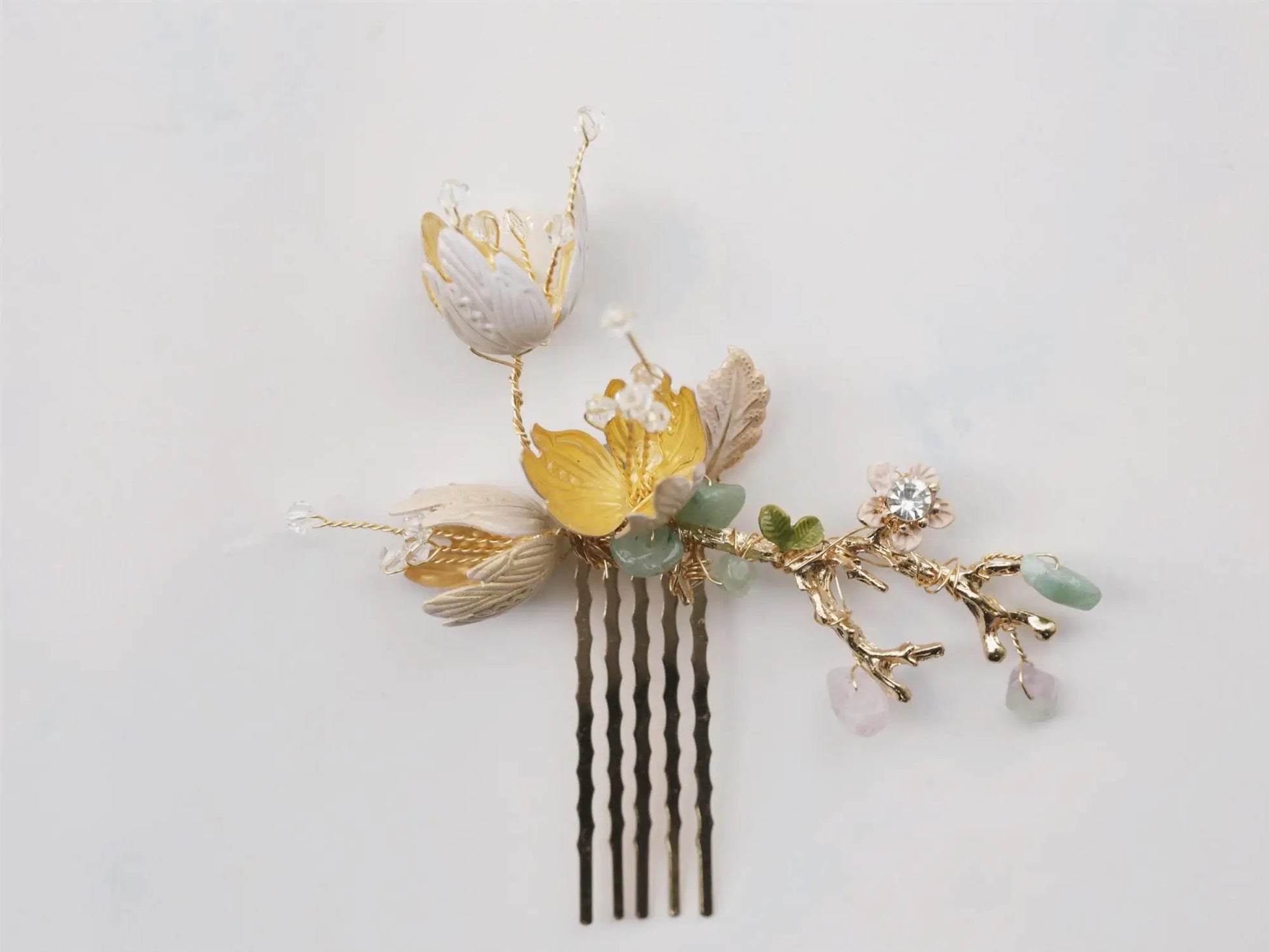 Wedding Hair Accessories Flower Leaf Hair Pin Combs Vintage Head Pieces Hairpins For Bride Women Bridesmaids Bridal Jewelry c