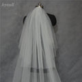 Cathedral Length Bridal Veil 2 Layer 3 Meters Popular New Style White Ivory Off-White Lace Wedding Veil for Brides