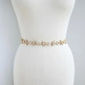 Opal Crystal Wedding Belts Sash Rose Gold Silver Color Bridal White Ivory Champagne Ribbon Party Dress Jewelry Bride Accessories