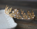 Bridal Hair Jewelry Vintage Tiara Crown Zircon Pearl Headband Headpiece For Brides Princess Queen Hairband Wedding Accessories