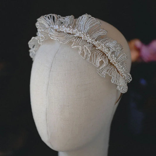 Handmade Vintage Headpiece Headdress Women Headbands Hairbands For Brides Headwear Crown Wedding Hair Accessories Bridal Jewelry