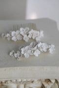 Bridal Jewelry Porcelain Flower Headband Head Pieces Gold Silver Color Vintage Hair Comb Hairpin Brides Wedding Accessories