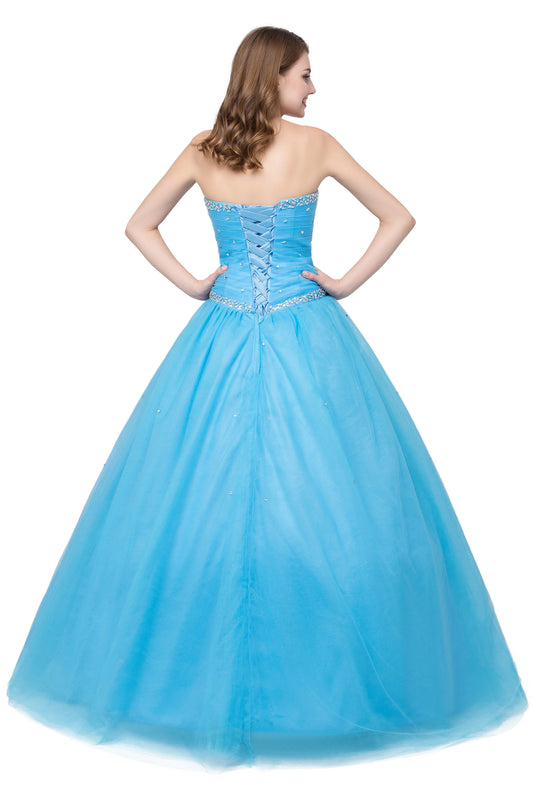 Luxury Sweet 16 Ball Gowns Quinceanera Dresses Sweetheart Crystal Vestidos De Debutante Curto Formal Party Gown