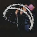 Wedding Hair Accessories White Headpieces Headdress Leaf Headbands Hairbands For Brides Women Girl Crowns Bridal Jewelry