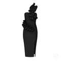 2022 Summer Women One Shoulder Sexy Ruffles Bodycon Mini Dress Bandage Rayon Celebrate Birthday Party Dress Vestido