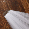 1 Layer Extra Wide Tulle Lace Wedding Veil Cathedral Length Bridal Veil Metal Comb
