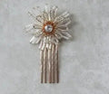 Flower Floral Headpieces Rhinestones Crystal Hair Clips Combs For Women Girl Brides Hairpins Wedding Accessories Bridal Jewelry b