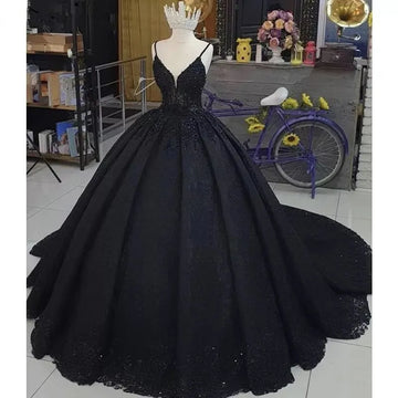 Customized Lace Black Evening Gowns Long 2025 vestidos de fiesta de noche Lace Up Ball Gown Prom Dresses Formal robe de soiree Floor Length