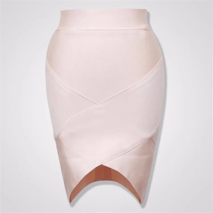 Ladies Rayon Thick Short Bandage Skirt Cocktail Party Cute Mini Skirt