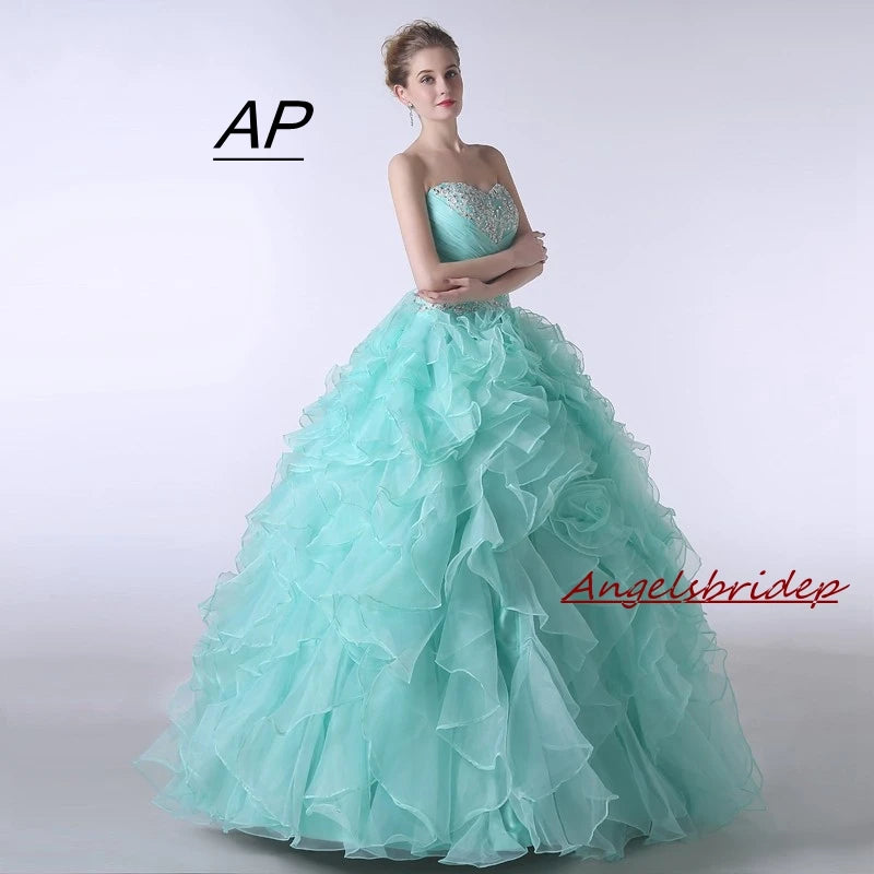 Sweet 16 Ball Gowns Quinceanera Dresses 2021 Sweetheart Floor-Length Vestido Debutante Special Ocasion Dresses