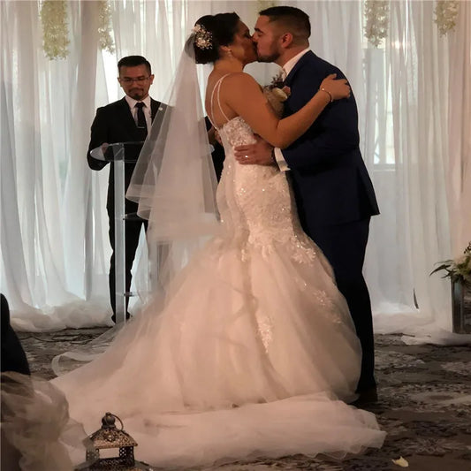 New Bridal Veil, Wedding Veil with comb, Cathedral Ivory Veil Blusher Two Tier Veil with 2 inch Horsehair Trim, 108 inches