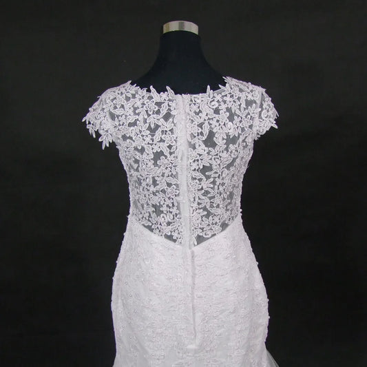Vestido de noiva en dentelle robe de mariée sirène sur mesure robe de mariée sur mesure