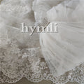 White / Ivory Lace Wedding Veil 2 Layer 5 Meters Long Bridal Veil Church Veil Blush Veil with Metal Comb