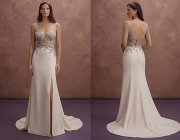 Hand-Beaded Wedding Dresses with Couture Detailing