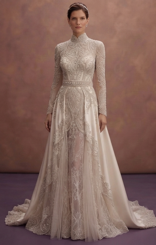 Hand-Beaded Wedding Dresses with Couture Details
