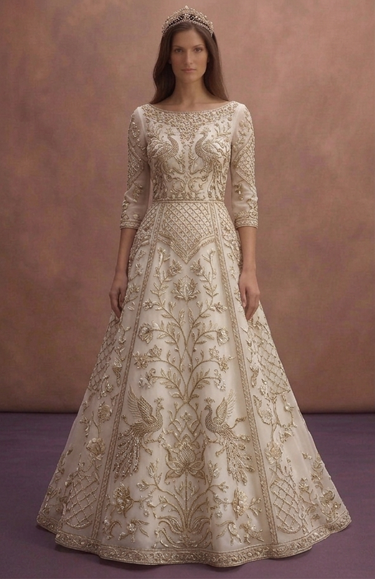 Hand Embroidered Wedding Dresses with Couture Craftsmanship