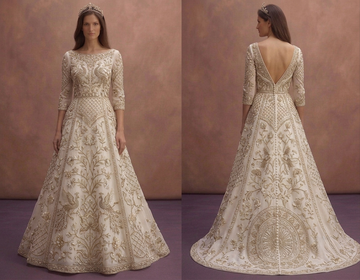 Hand Embroidered Wedding Dresses with Couture Craftsmanship