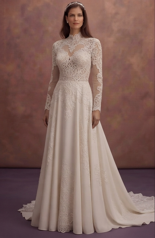 Handcrafted Lace Wedding Dresses with Couture Details