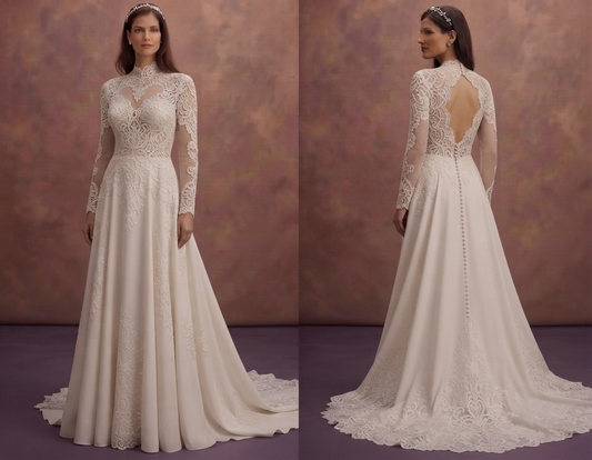 Handcrafted Lace Wedding Dresses with Couture Details