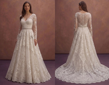 Handmade Lace Wedding Dresses with Artisan Details