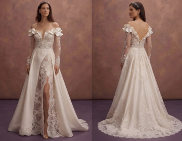 Handmade Wedding Dresses with Artisan Lace Details
