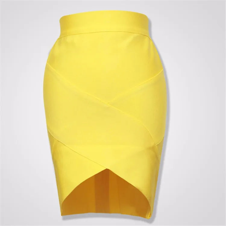 Ladies Rayon Thick Short Bandage Skirt Cocktail Party Cute Mini Skirt