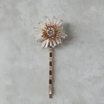 Flower Floral Headpieces Rhinestones Crystal Hair Clips Combs For Women Girl Brides Hairpins Wedding Accessories Bridal Jewelry a