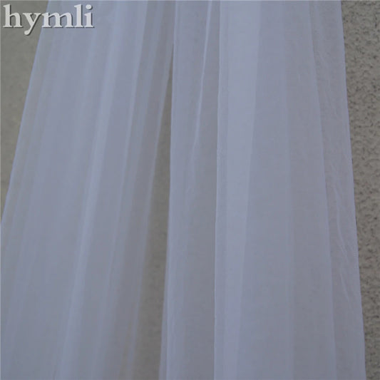 Cathedral Length Bridal Veil 1 Layer Long Lace Wedding Veil with Sequins for Brides