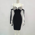 Women's Summer Style Ladies HL Bandage Dress Strap Fashion Sexy Bodycon Mini Dress Evening Party Dress Vestido