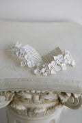 Bridal Jewelry Porcelain Flower Headband Head Pieces Gold Silver Color Vintage Hair Comb Hairpin Brides Wedding Accessories