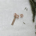 Gold Color Hair Combs Clip Flower Leaf Hairpins For Brides Head Pieces Rhinestones Headdress Bridal Jewelry Wedding Accessories