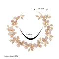 Pearl Crystal Hair Combs Pins Flower Leaf Headpieces Headbands For Brides Women Hairband Bridal Jewelry Wedding Accessories
