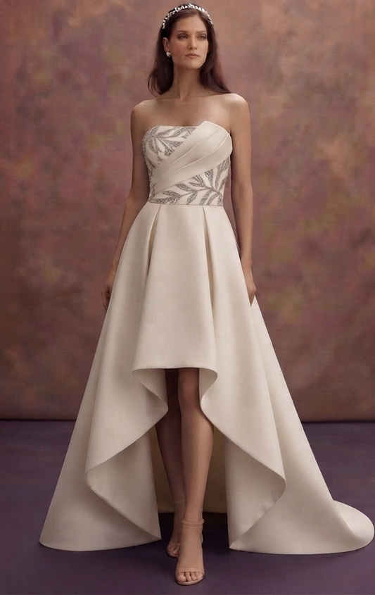 High-Low Wedding Dresses with Contemporary Design