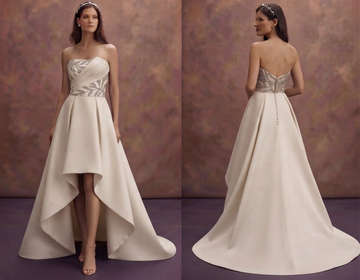 High-Low Wedding Dresses with Contemporary Design