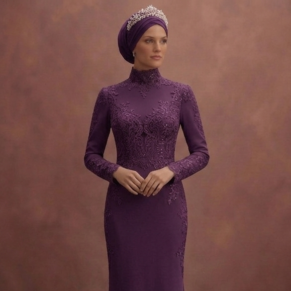 High Neck Muslim Prom Dresses – Fully Covered Styles