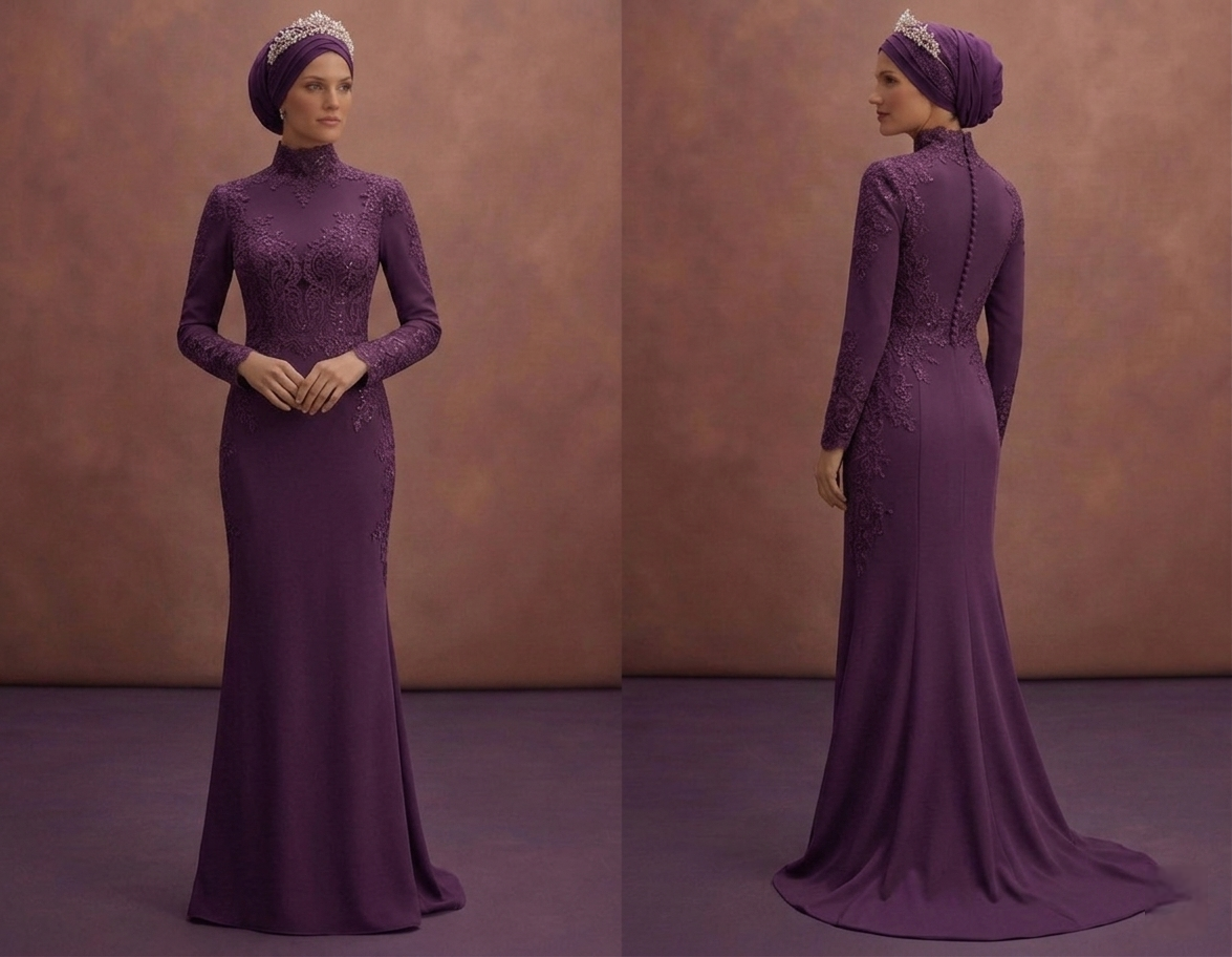 High Neck Muslim Prom Dresses – Fully Covered Styles
