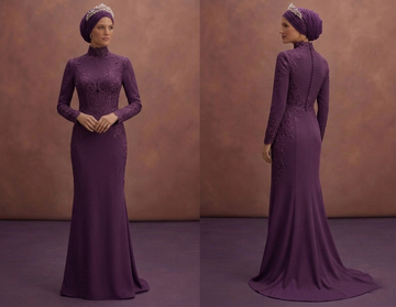 High Neck Muslim Prom Dresses – Fully Covered Styles