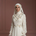 Hijab Bridal Dress For Garden Wedding Dress Modest Bridal Muslim