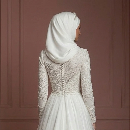 Hijab Bridal Dress Luxury Modest Wedding Dress Style Muslim