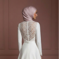 Hijab Bridal Wedding Dress Modern Modest Fashion Style Muslim