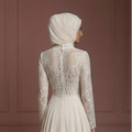 Hijab Bridal Gown Elegant Islamic Wedding Dress Look Muslim